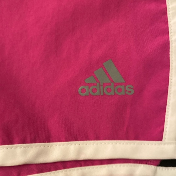 Adidas Women’s Color Block Marathon Running Shorts Pink Medium 3” - Picture 4 of 7